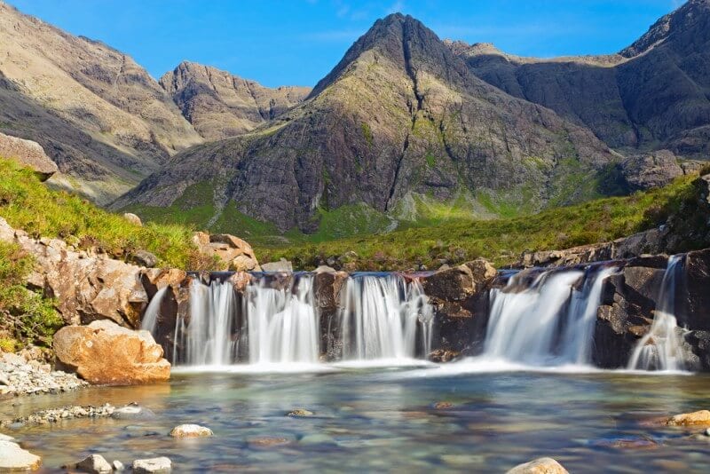 The fairy pools Isle of Skye Scotland British Isles 