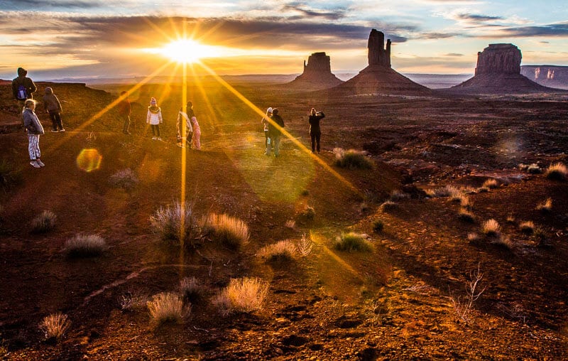 Sunrise at Monument Valley