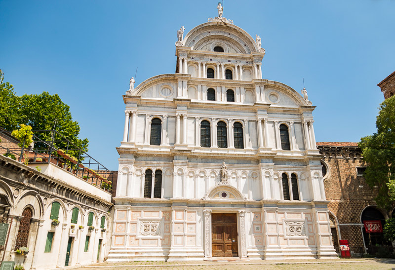 gothic and renaissance style St. Zacharias church in Venice