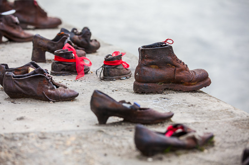 The Shoes on the Danube Bank sculpture