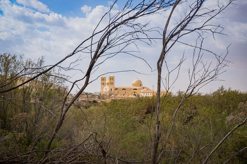 huge church building with towers and domes