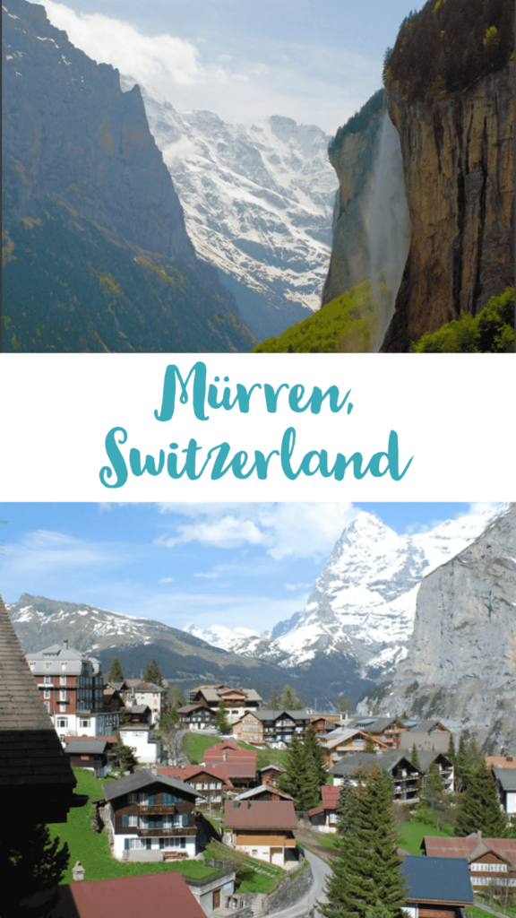 murren switzerland village pin promotion image