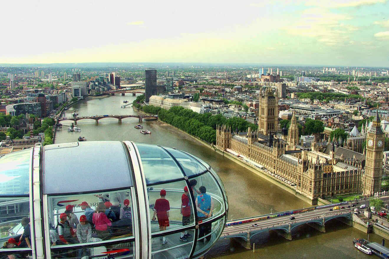 View of London from the London Eye