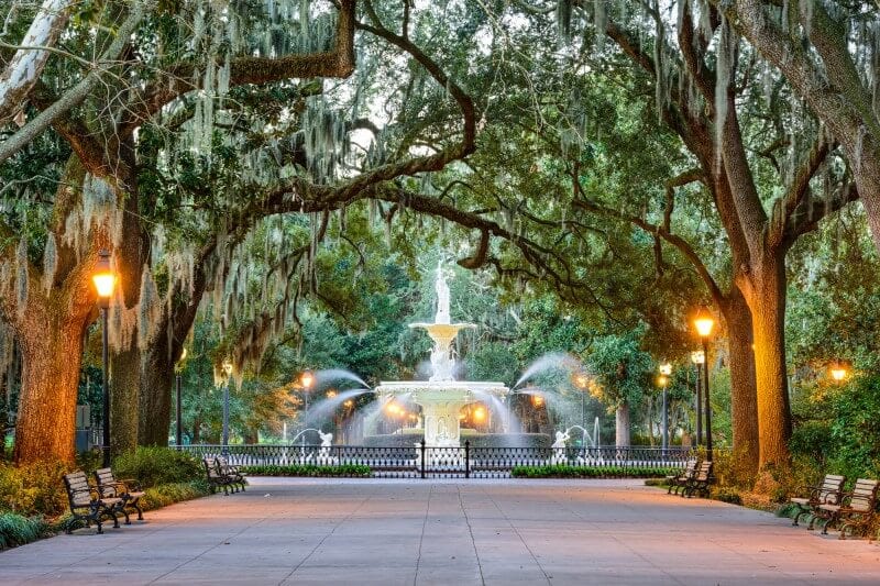 Savannah Georgia cool places to visit usa