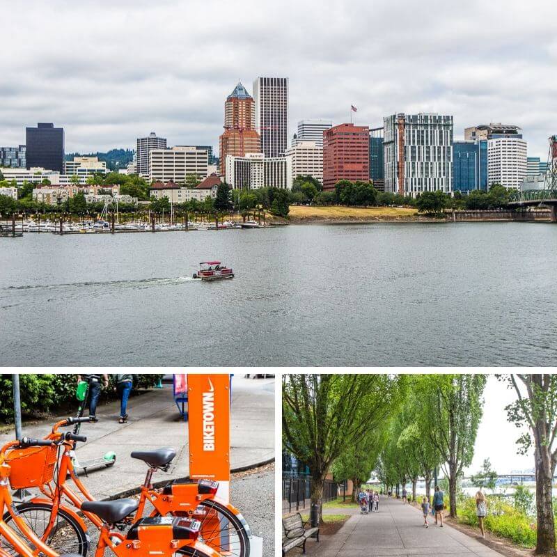 Walk or Bike along the Willamette River