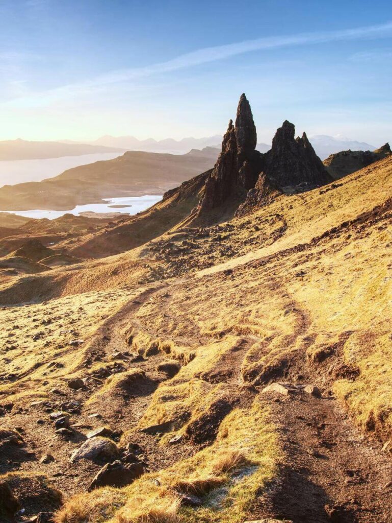 jagged peaks on isle of skye