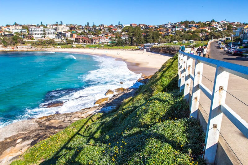 path beside the coastline at Bronte Beach 