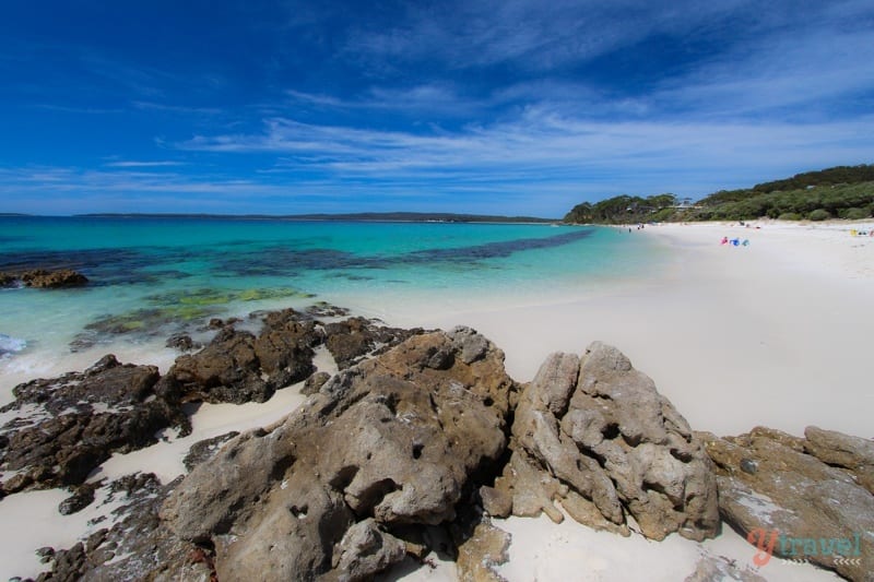 white sand and turquoise water of greenfields beach