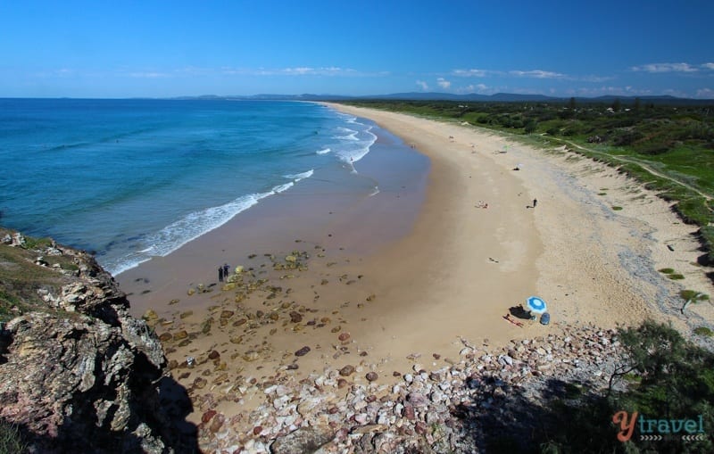 aerial view of Red Rocks Beach