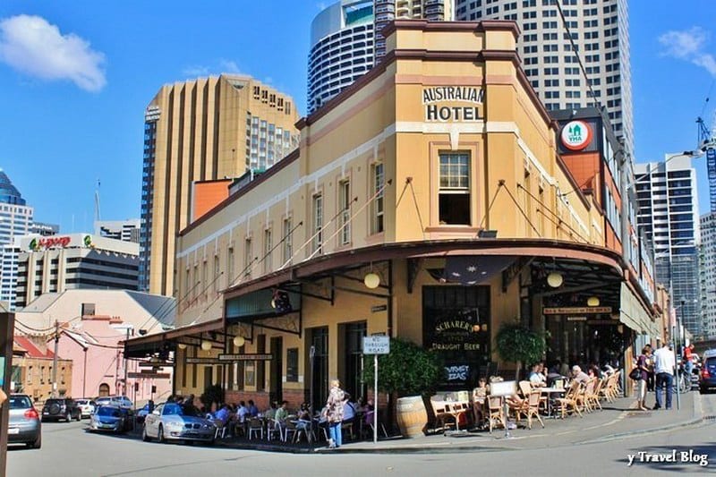 yellow pub on corner sydney