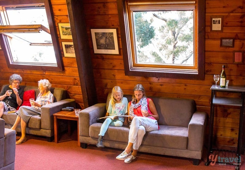 people sitting on a couch