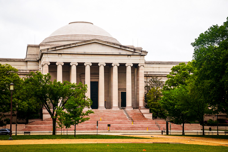 the west domed building and portico  steps