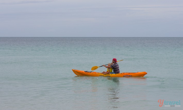 Kayaking off Fraser Island - Hervey Bay, Queensland, Australia