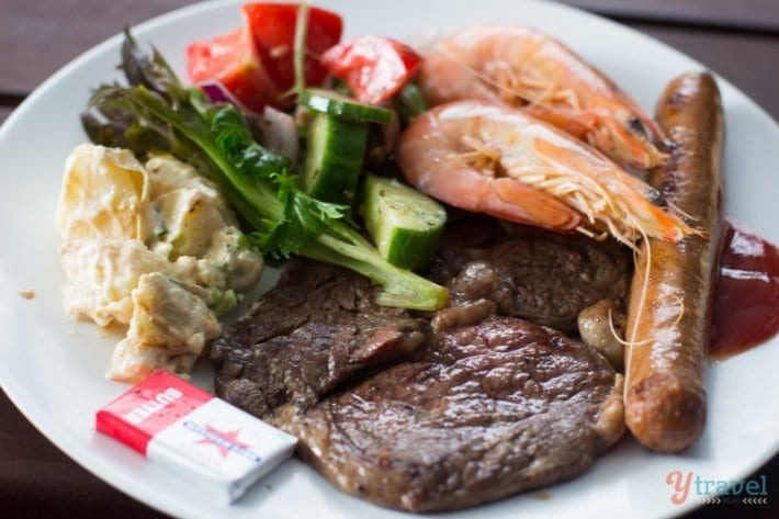 Lunch on board a Whale Cruise in Hervey Bay, Queensland, Australia 