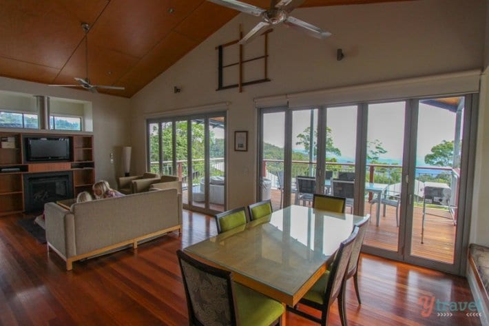 living room in a house