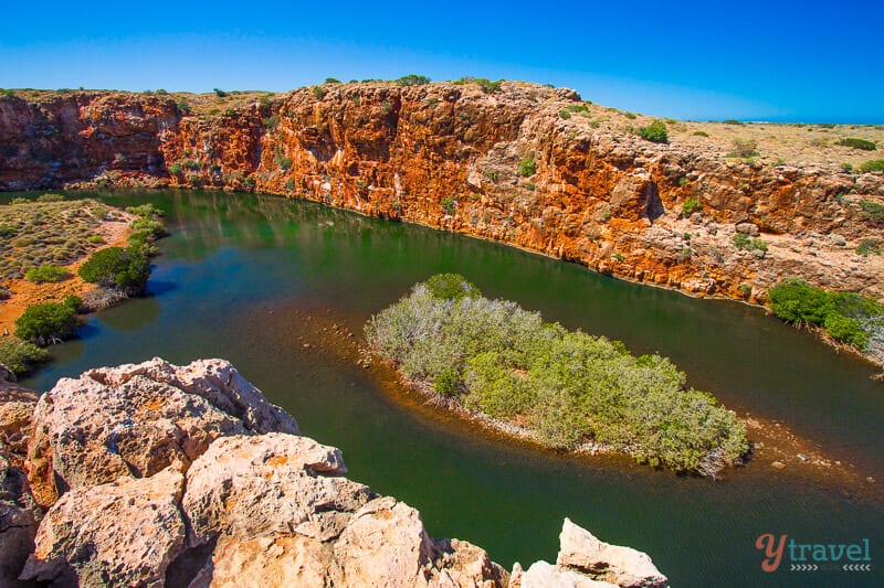 aerial view ofYardie Creek Gorge,