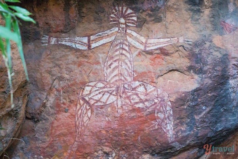 Nourlangie Aboriginal Art on the rock wall