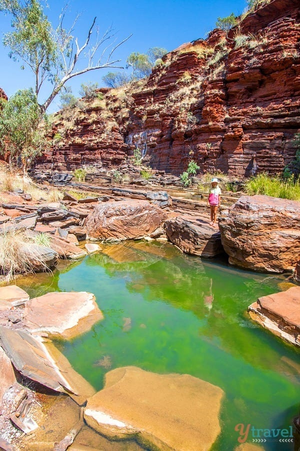 water going through a canyon