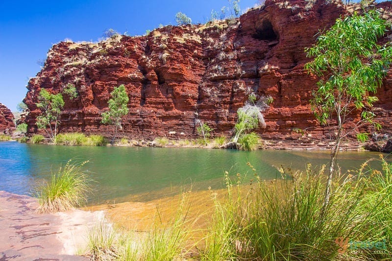 water in a canyon