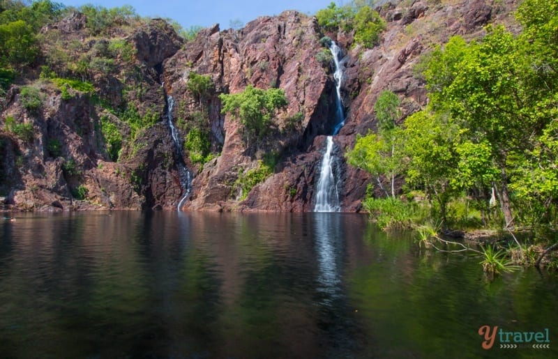 Wangi Falls dropping into swimming hole