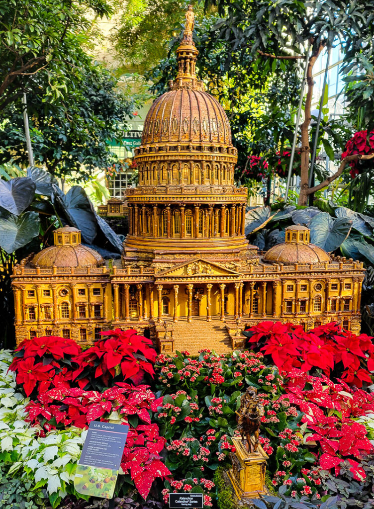 Model replica of the US Capitol Building