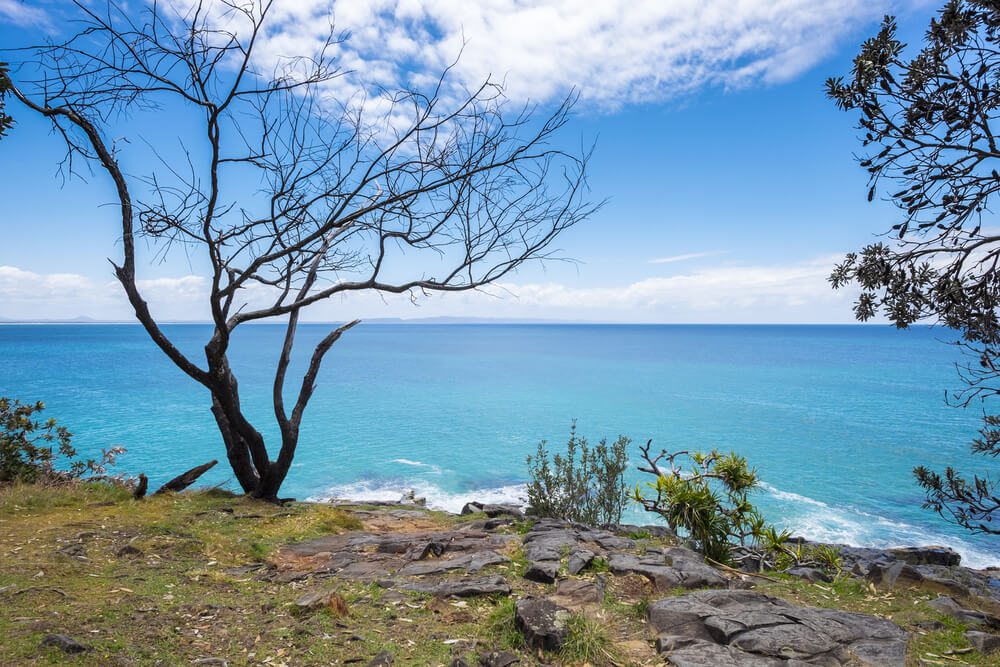 view of ocean from headland