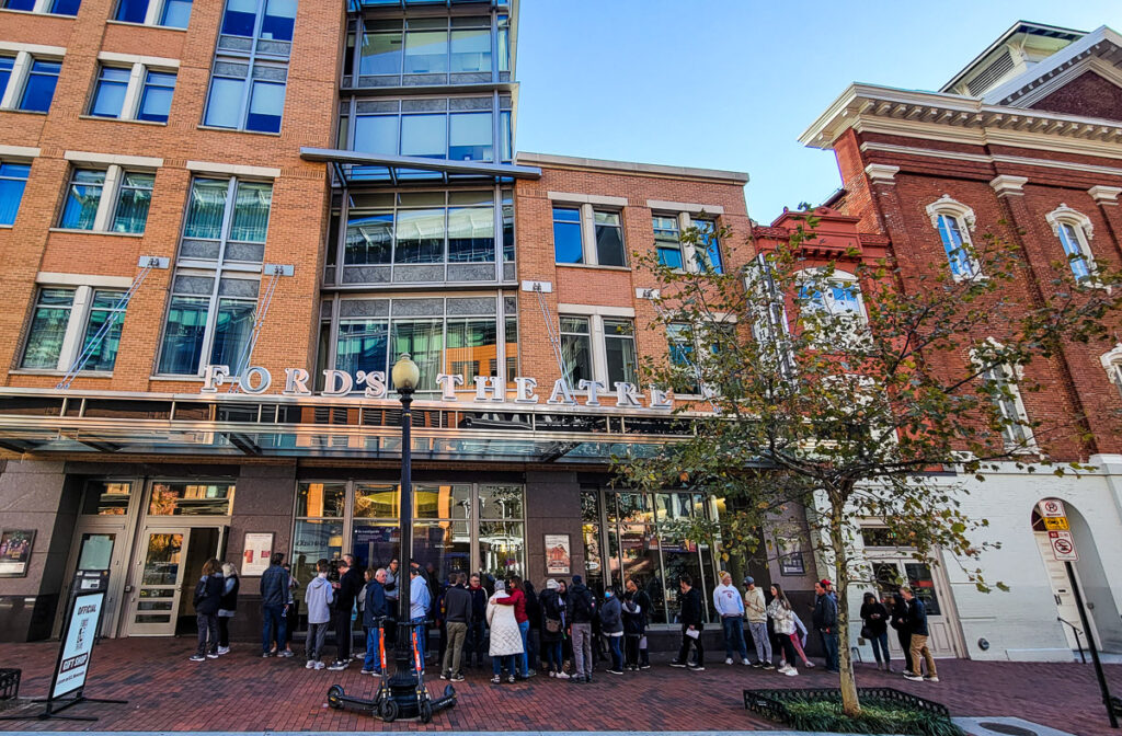 Exterior of Ford Theater in DC