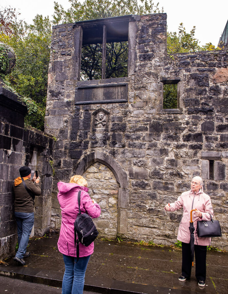 Group of people on a walking tour