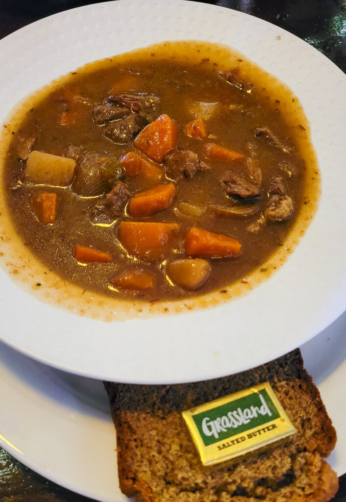 Bowl of lamb stew