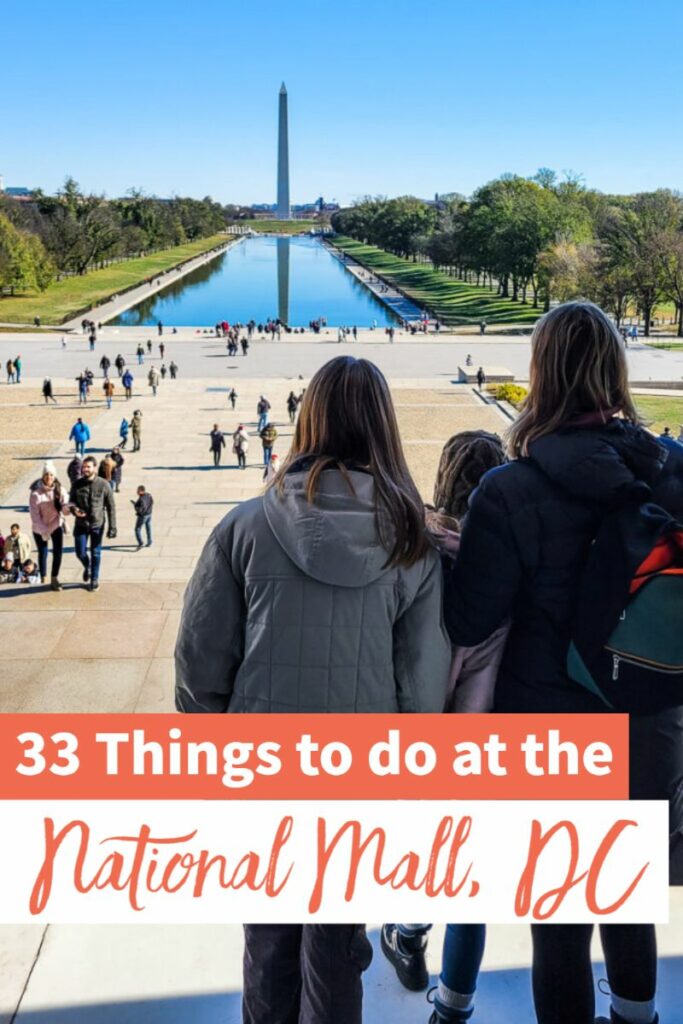 people looking out over the national mall