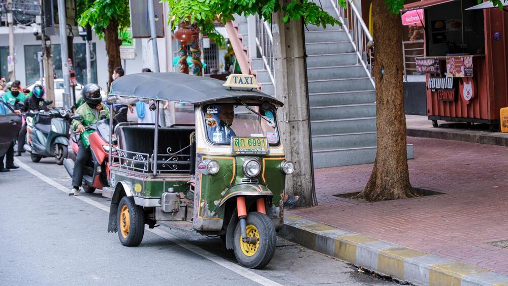 tuk tuk on the streets