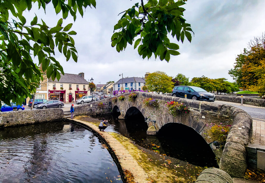 Bridge spanning a river