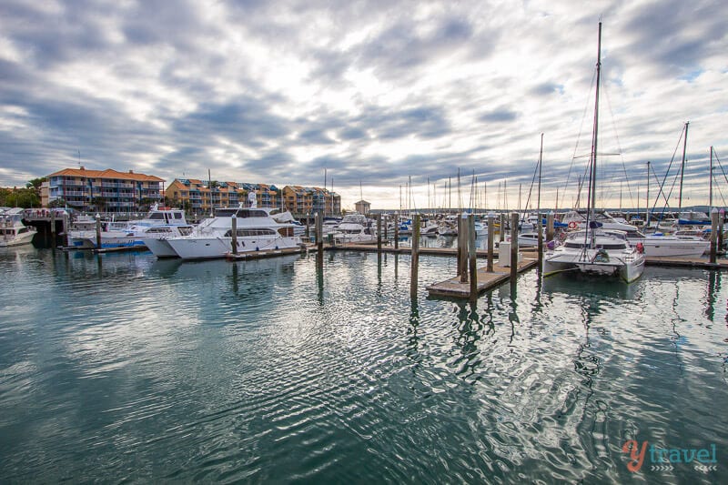 boats in the marina at Hervey Bay, Queensland, Australia