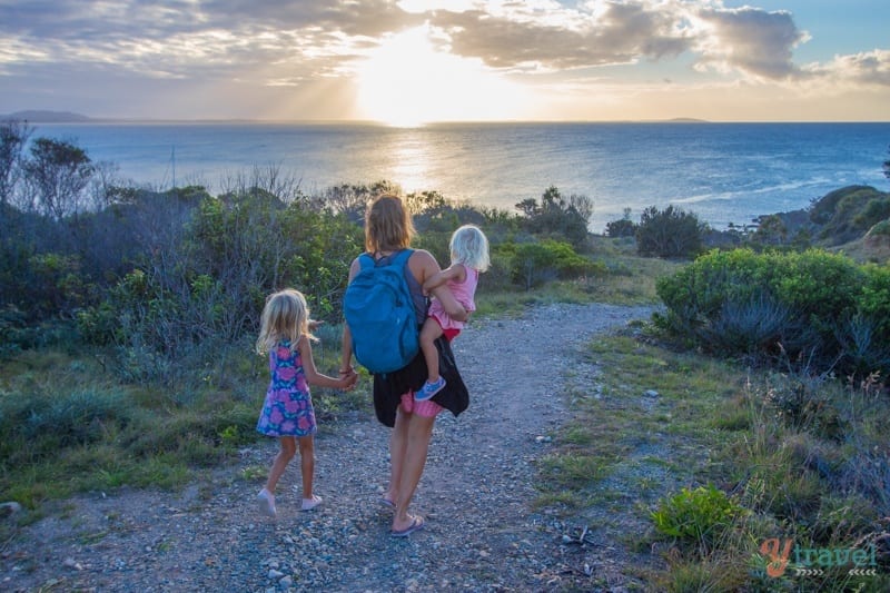 Headland walk in the Town of 1770