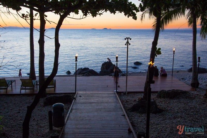 Susnet at Lovers Cove on Daydream Island, Queensland, Australia