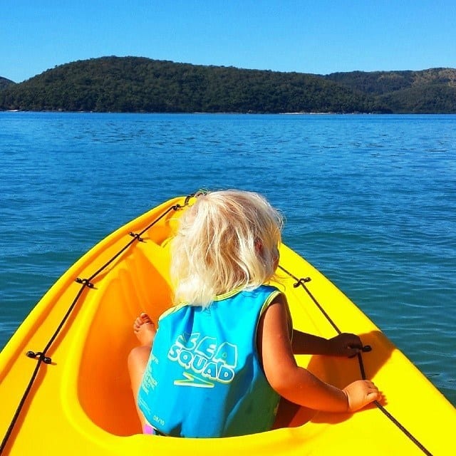 young girl in Kayak