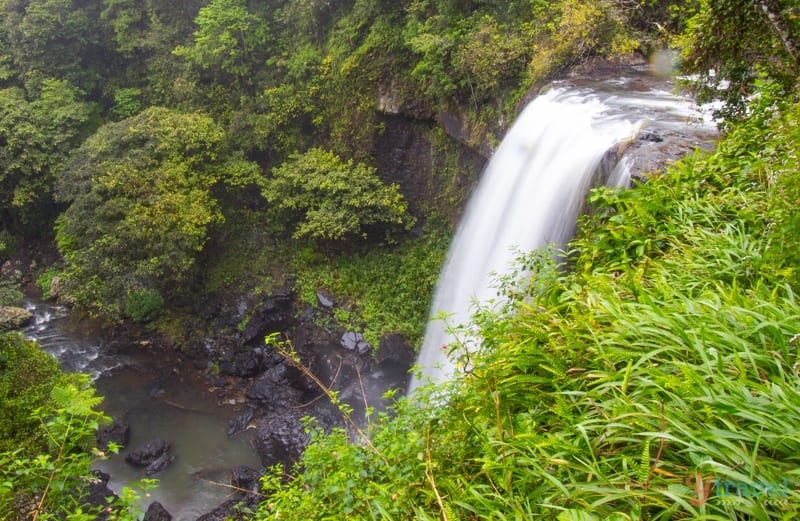 Zillie Falls spilling over cliff edge