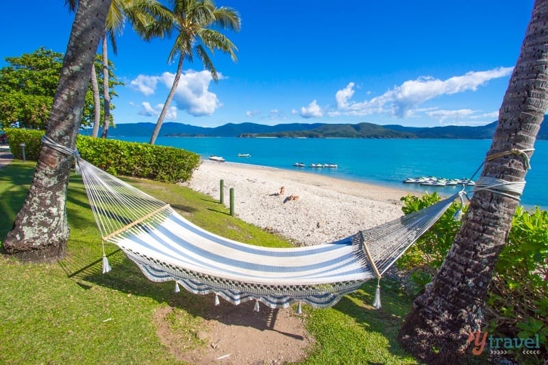 hammock beside beach Daydream Island, 