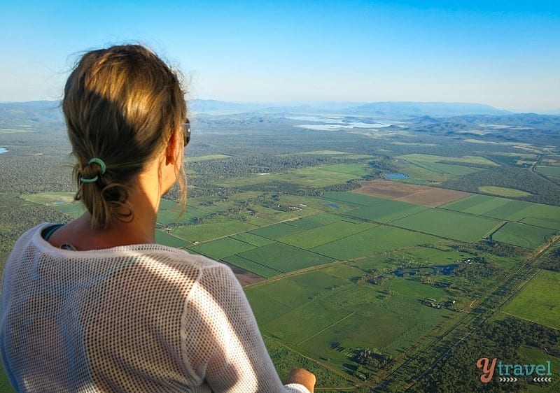 a woman looking at valleys