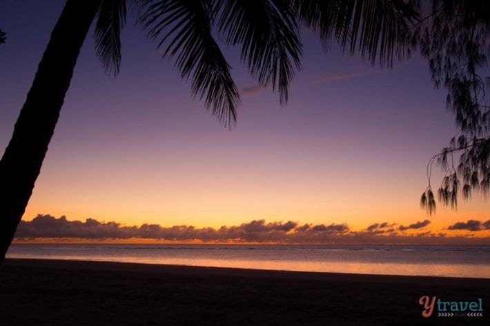 sunset on Myall Beach