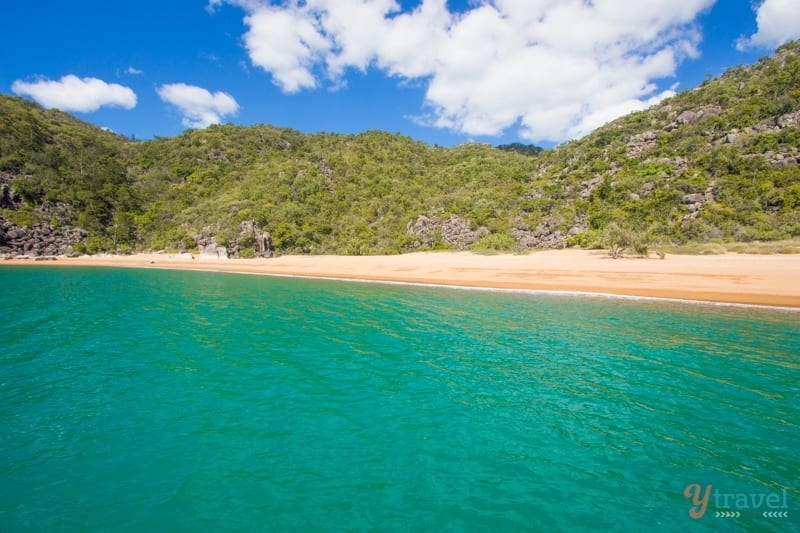 view of Hungtingfield Bay from boat