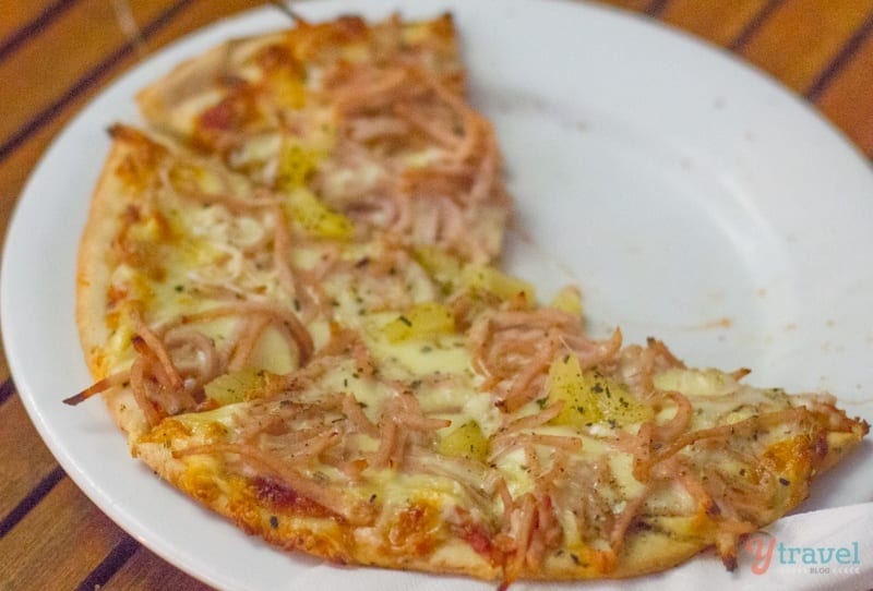 pizza on a plate