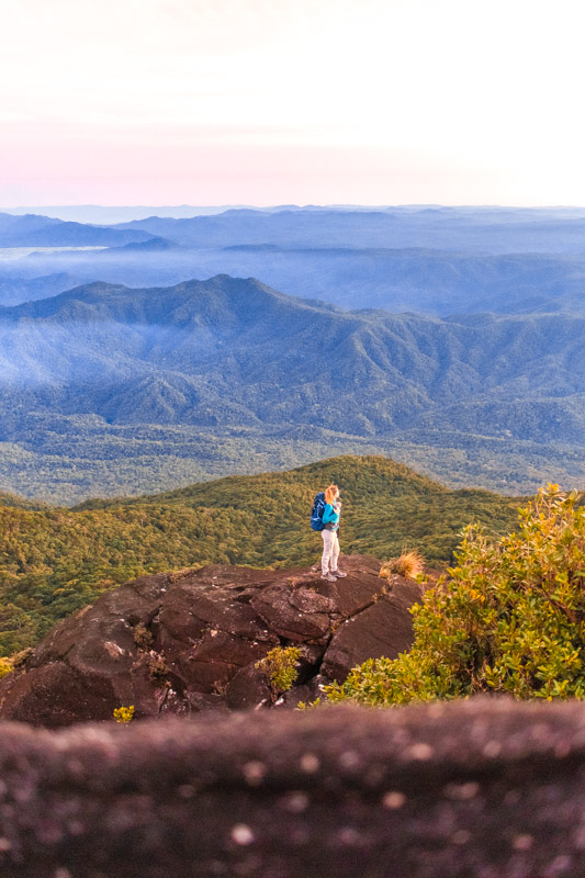 Views from summit of Queensland's highest mountain