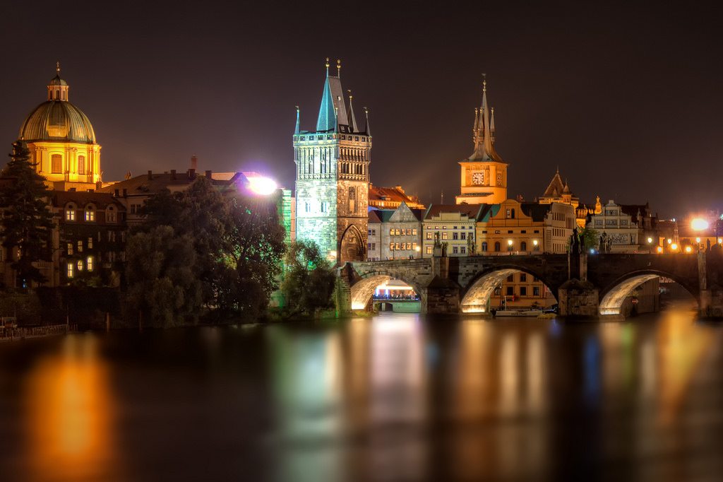 Prague by night