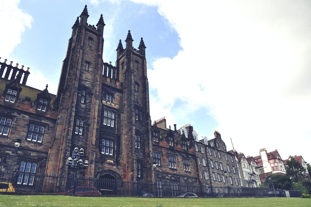 outside of Scotland's parliament house