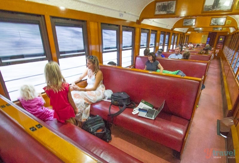 people sitting on a train