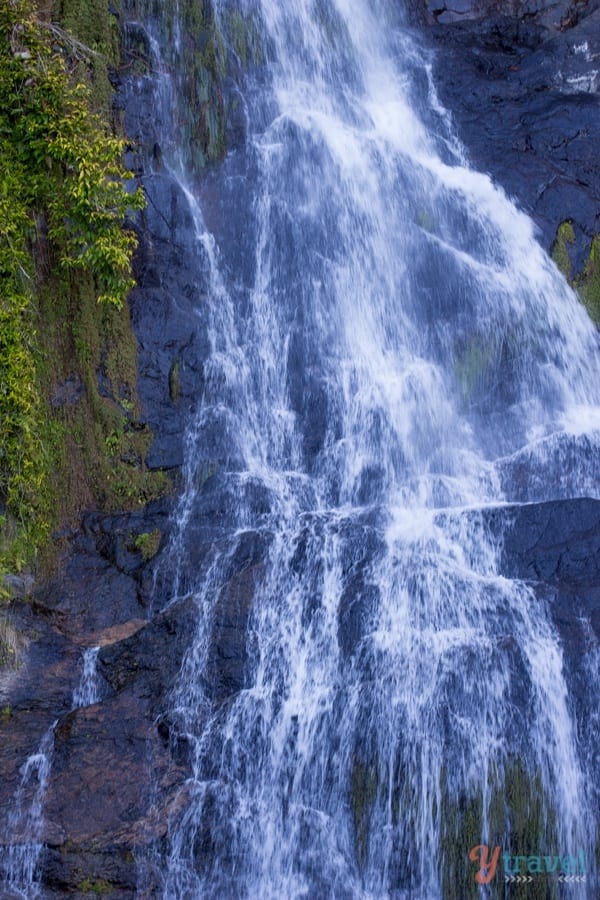 A large waterfall