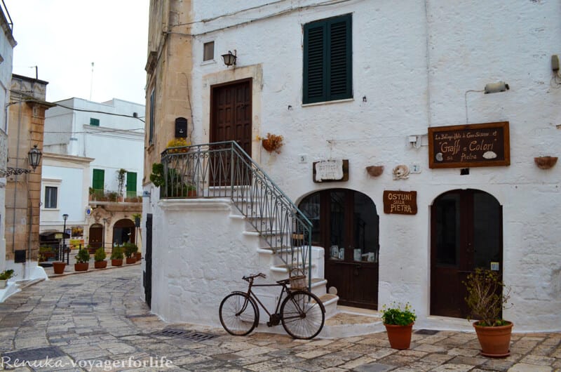 White buildings of Ostuni Puglia Italy