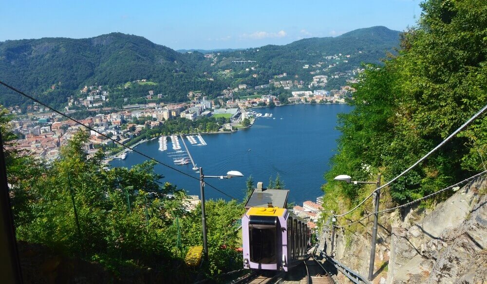 tram going up cliff