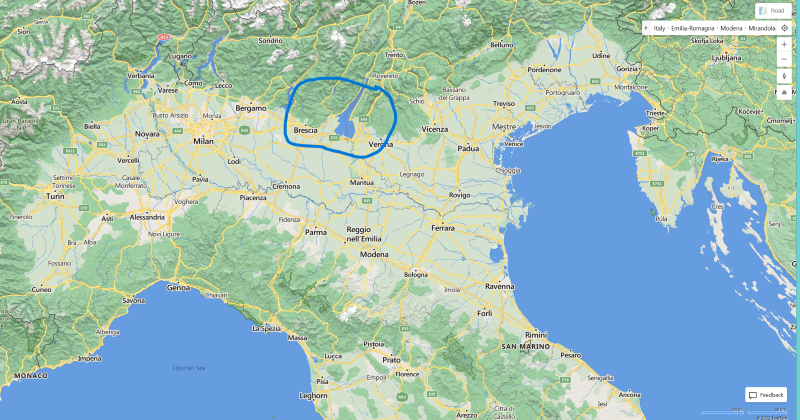 map of lake garda